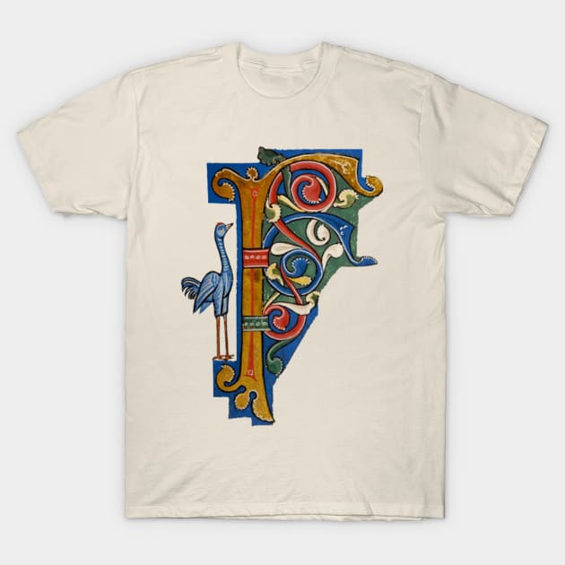 Illuminated Initial F T-Shirt by Artimaeus